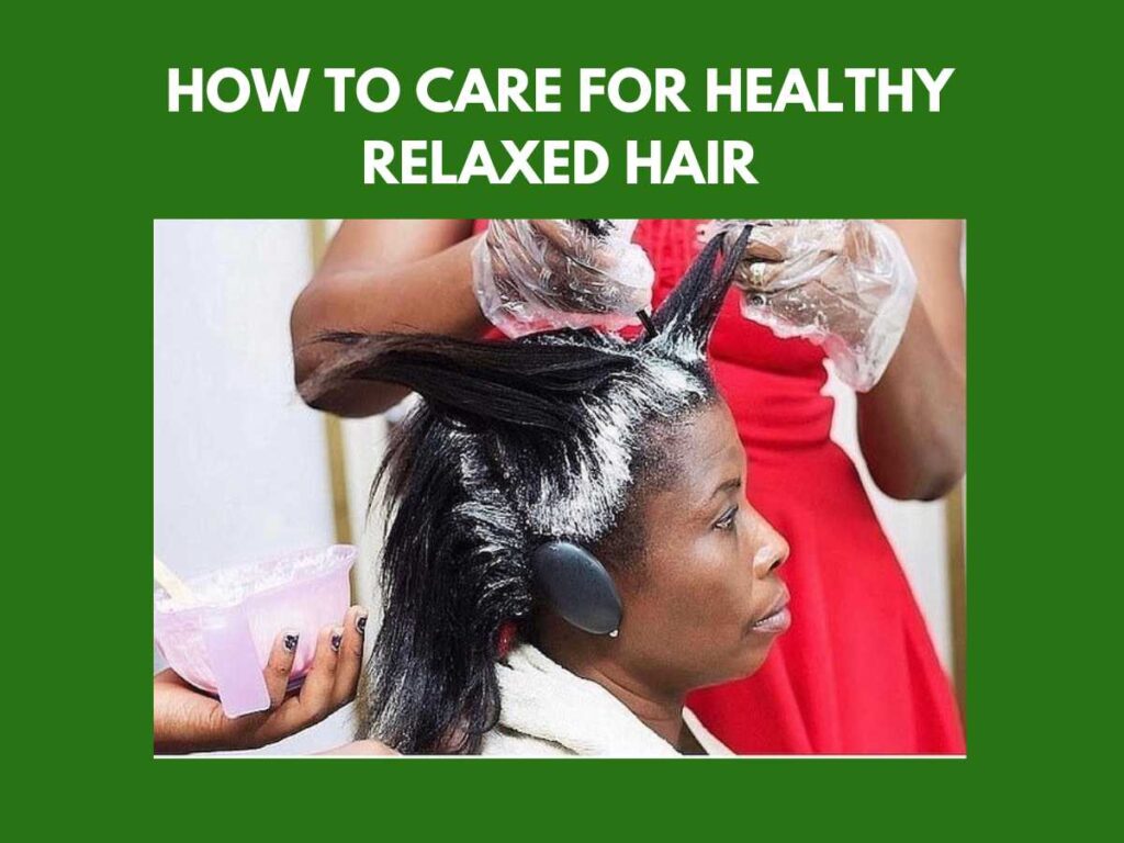 healthy relaxed hair
