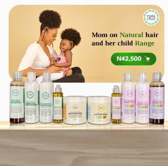 Mum on Natural Hair and Her child